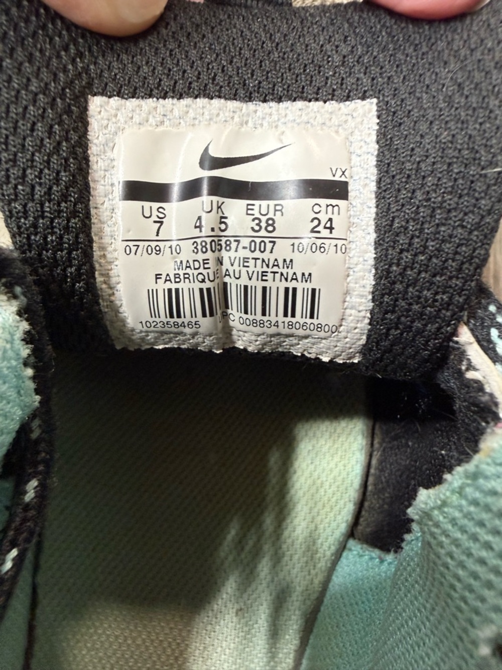 Nike ACG SALBOLIER Suede Hiking Shoes Gray/Sky Blue 380587-007 Women 7 Outdoors - Picture 4 of 15
